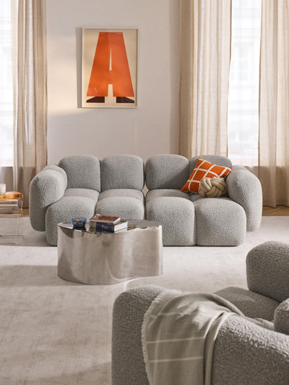 Westwing Sofá Modular En Tejido Bouclé Tayla (3 Plazas)