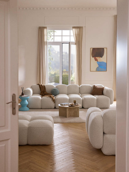 Westwing Sofá Modular En Tejido Bouclé Tayla (4 Plazas)