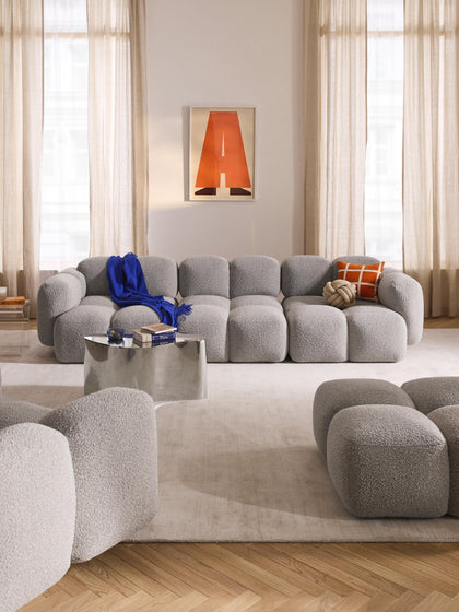 Westwing Sofá Modular En Tejido Bouclé Tayla (4 Plazas)