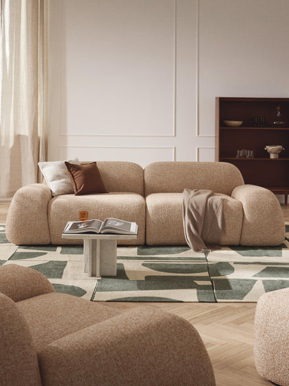 Westwing Sofá Modular En Tejido Bouclé Wolke (3 Plazas)