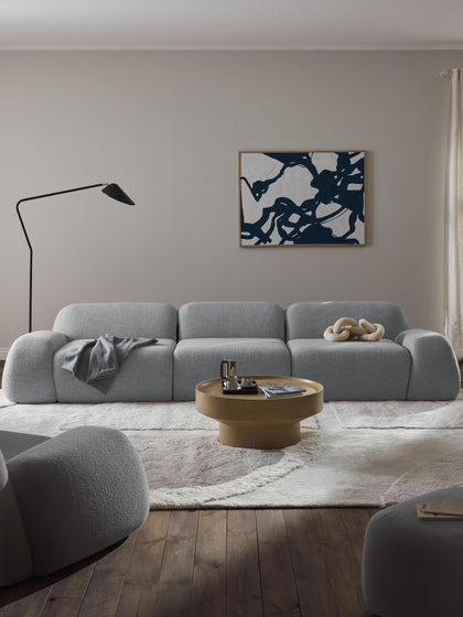 Westwing Sofá Modular En Tejido Bouclé Wolke (4 Plazas)