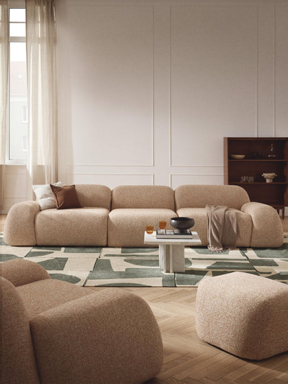 Westwing Sofá Modular En Tejido Bouclé Wolke (4 Plazas)