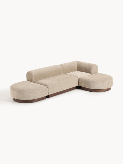 Westwing Sofá Rinconera De Borreguillo Bouclé Natalie