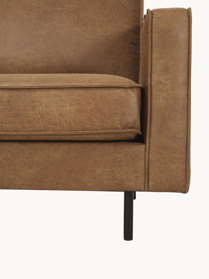 Westwing Sofá Rinconera Extra Grande De Cuero Reciclado Hunter