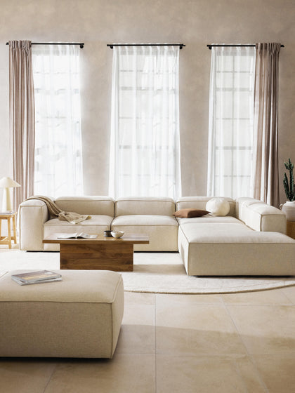 Westwing Sofá Rinconera Grande De Mezcla De Lino Lennon