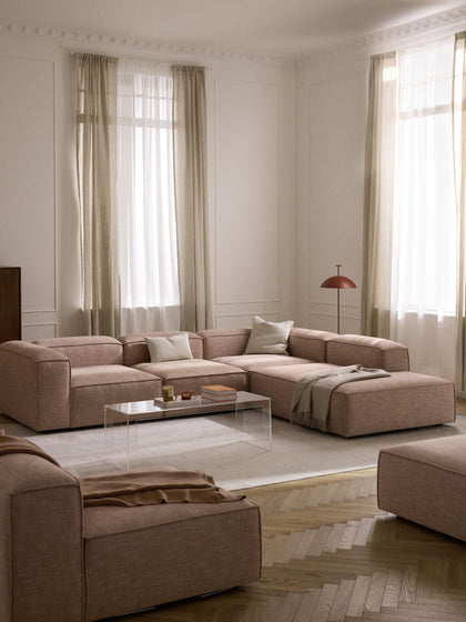 Westwing Sofá Rinconera Grande De Mezcla De Lino Lennon