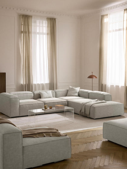 Westwing Sofá Rinconera Grande De Mezcla De Lino Lennon