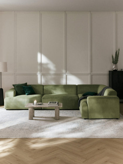 Westwing Sofá Rinconera Grande De Pana Melva (4 plazas)