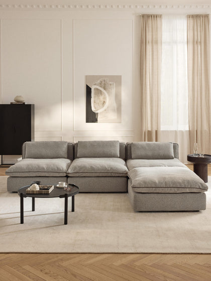 Westwing Sofá Rinconera Grande Modular Con Reposapiés Felix