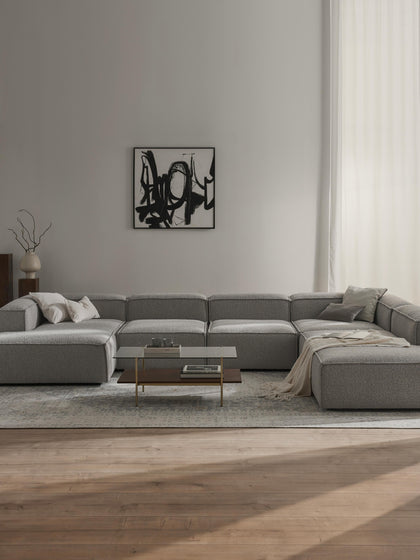 Westwing Sofá Rinconera Longue Modular En Tejido Bouclé Lennon