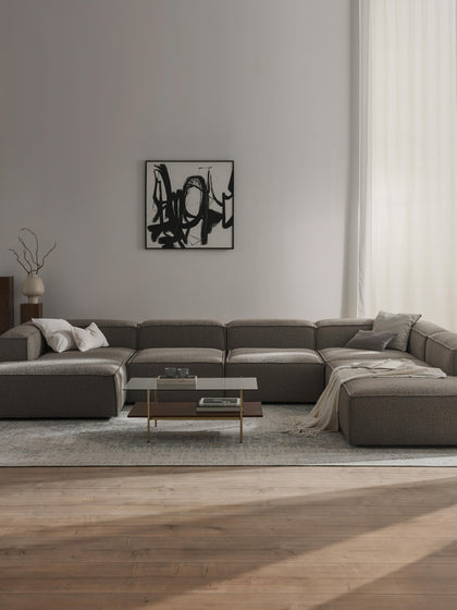 Westwing Sofá Rinconera Longue Modular En Tejido Bouclé Lennon