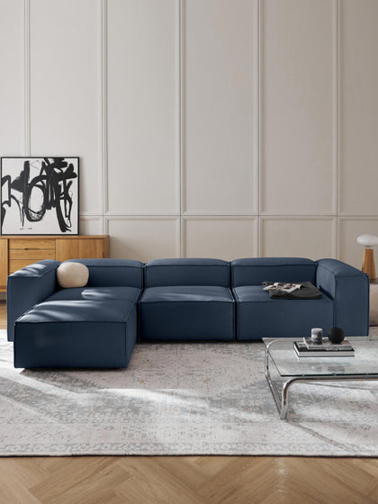 Westwing Sofá Rinconera Modular Con Reposapiés Izquierdo/derecho Lennon (4 plazas)