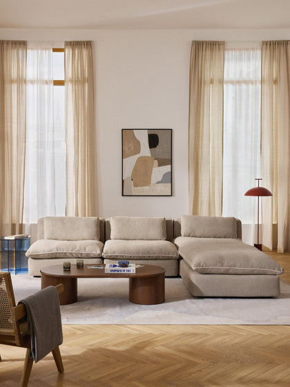 Westwing Sofá Rinconera Modular Con Reposapiés Izquierdo/derecho Felix