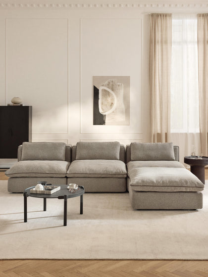 Westwing Sofá Rinconera Modular Con Reposapiés Izquierdo/derecho Felix