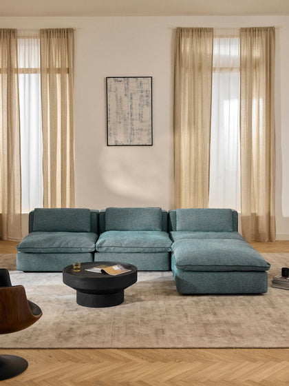 Westwing Sofá Rinconera Modular Con Reposapiés Izquierdo/derecho Felix