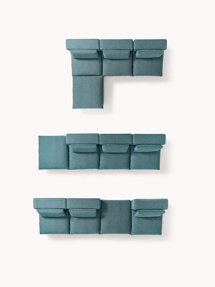 Westwing Sofá Rinconera Modular Con Reposapiés Izquierdo/derecho Felix