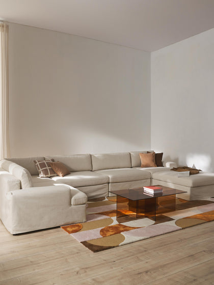 Westwing Sofá Rinconera Modular Con Tapizado Desenfundable Russell