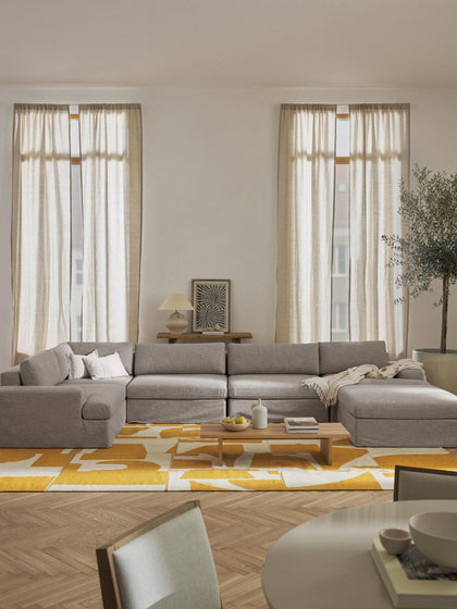 Westwing Sofá Rinconera Modular Con Tapizado Desenfundable Russell