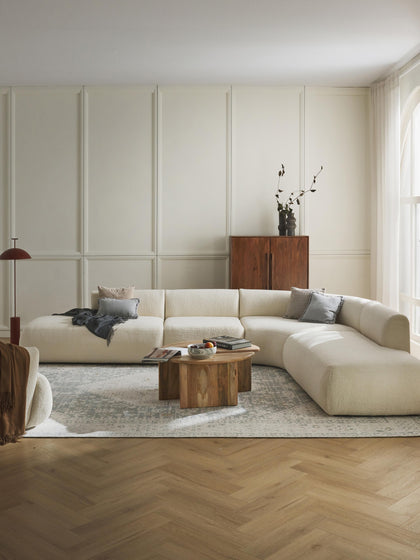 Westwing Sofá Rinconera Modular De Borreguillo Sofia (4 plazas)