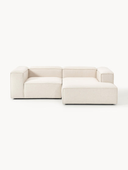 Westwing Sofá rinconera modular de mezcla de lino Lennon