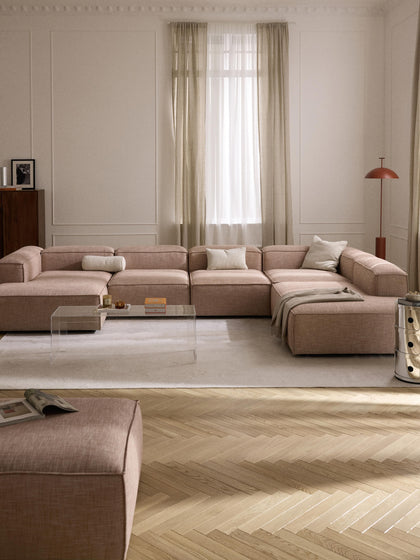 Westwing Sofá Rinconera Modular De Mezcla De Lino Lennon