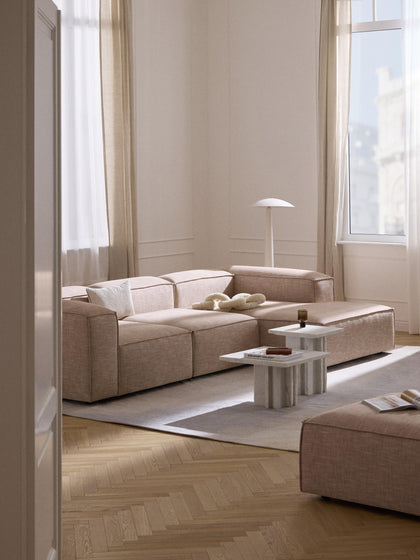 Westwing Sofá Rinconera Modular De Mezcla De Lino Lennon