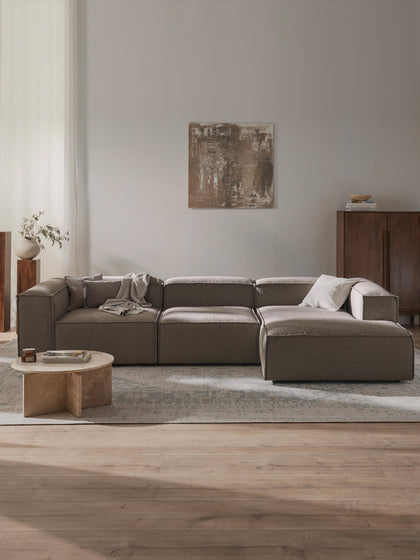 Westwing Sofá Rinconera Modular En Tejido Bouclé Lennon