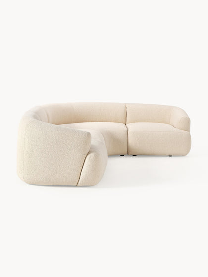 Westwing Sofá Rinconera Modular En Tejido Bouclé Sofia (4 Plazas)
