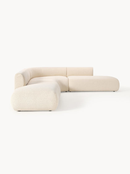 Westwing Sofá Rinconera Modular En Tejido Bouclé Sofia (4 Plazas)