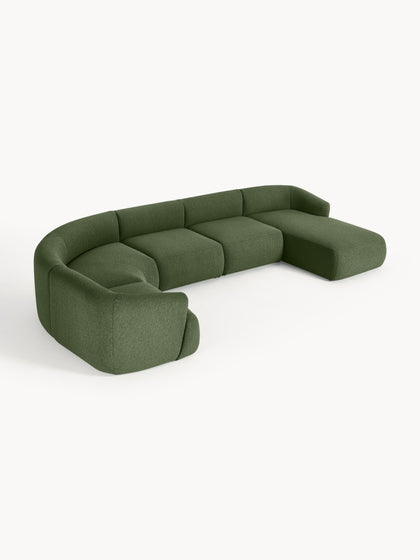 Westwing Sofá Rinconera Modular En Tejido Bouclé Sofia