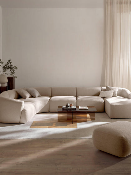 Westwing Sofá Rinconera Modular En Tejido Bouclé Sofia