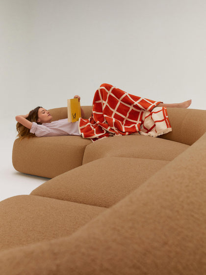 Westwing Sofá Rinconera Modular En Tejido Bouclé Sofia