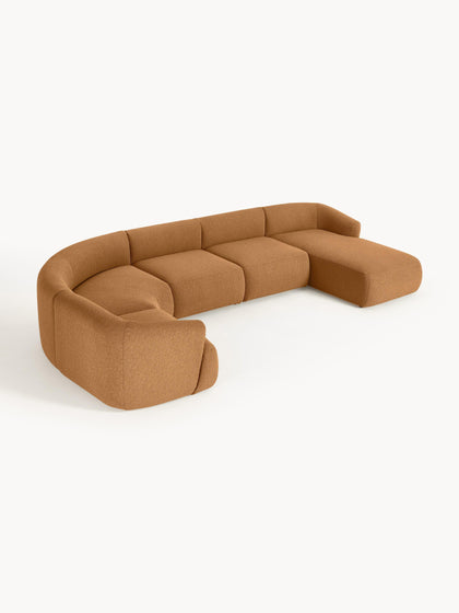 Westwing Sofá Rinconera Modular En Tejido Bouclé Sofia