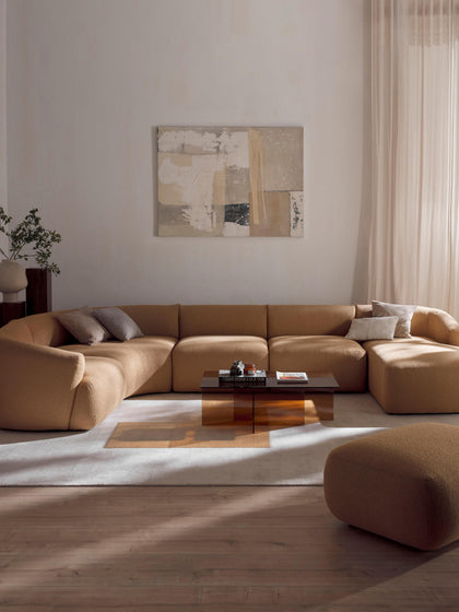 Westwing Sofá Rinconera Modular En Tejido Bouclé Sofia