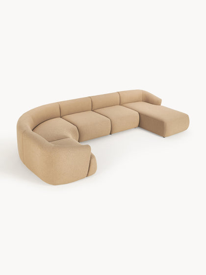 Westwing Sofá Rinconera Modular En Tejido Bouclé Sofia