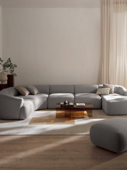 Westwing Sofá Rinconera Modular En Tejido Bouclé Sofia