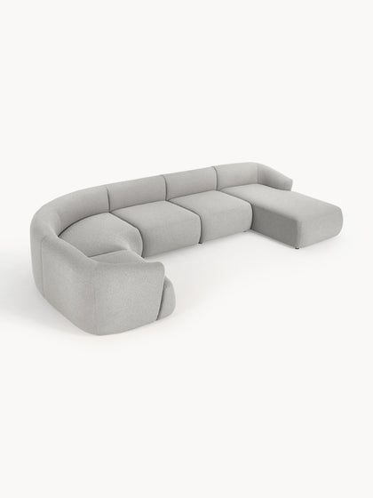 Westwing Sofá Rinconera Modular En Tejido Bouclé Sofia