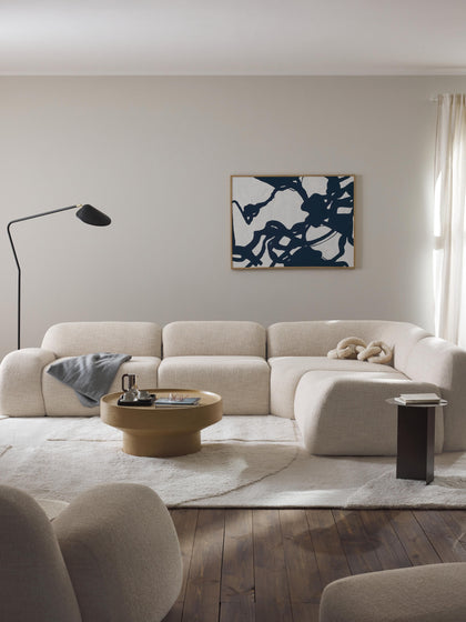 Westwing Sofá Rinconera Modular En Tejido Bouclé Wolke (4 Plazas)