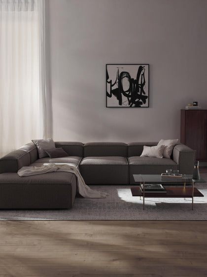 Westwing Sofá Rinconera Modular Grande En Tejido Bouclé Lennon