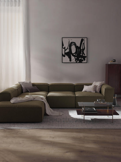 Westwing Sofá Rinconera Modular Grande En Tejido Bouclé Lennon