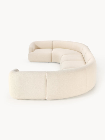 Westwing Sofá Rinconera Modular Grande En Tejido Bouclé Sofia