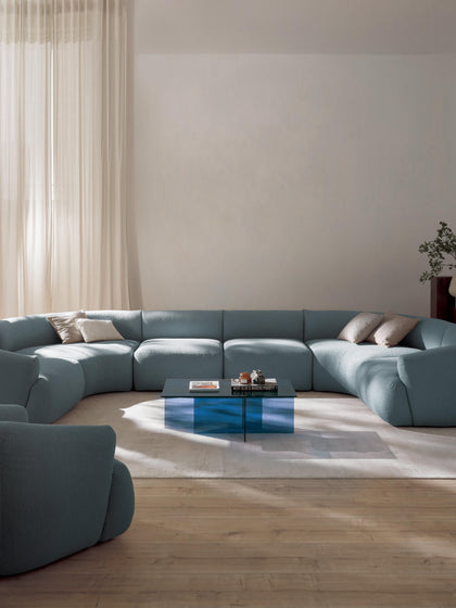 Westwing Sofá Rinconera Modular Grande En Tejido Bouclé Sofia