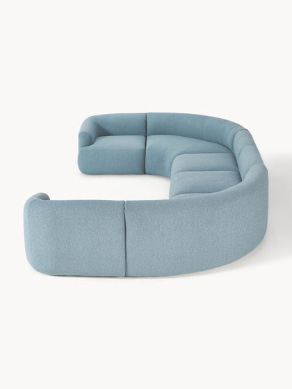 Westwing Sofá Rinconera Modular Grande En Tejido Bouclé Sofia