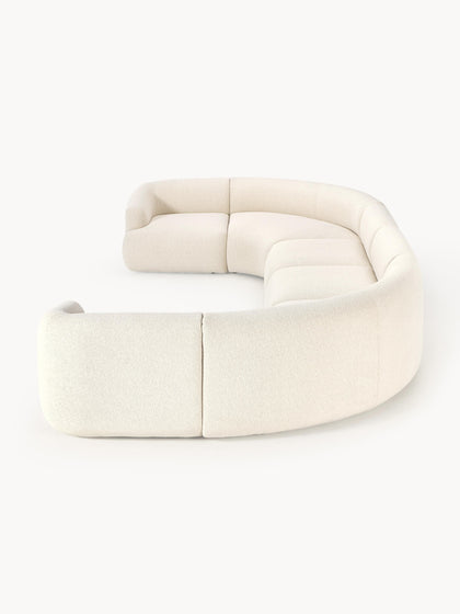 Westwing Sofá Rinconera Modular Grande En Tejido Bouclé Sofia