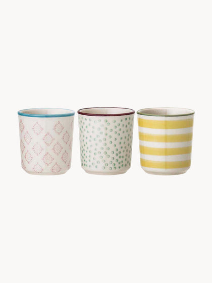 Westwing Soportes de huevo artesanales Patrizia 3 uds