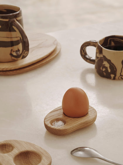 Westwing Soportes De Huevo De Madera De Roble Cairn 2 Uds
