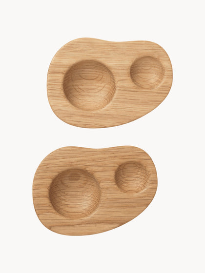 Westwing Soportes De Huevo De Madera De Roble Cairn 2 Uds