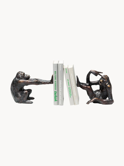 Westwing Sujetalibros artesanales Monkey Kare 2 uds
