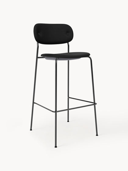 Westwing Taburete Alto De Cuero Con Estructura De Metal Co