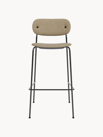 Westwing Taburete Alto En Tejido Bouclé Con Estructura De Metal Co